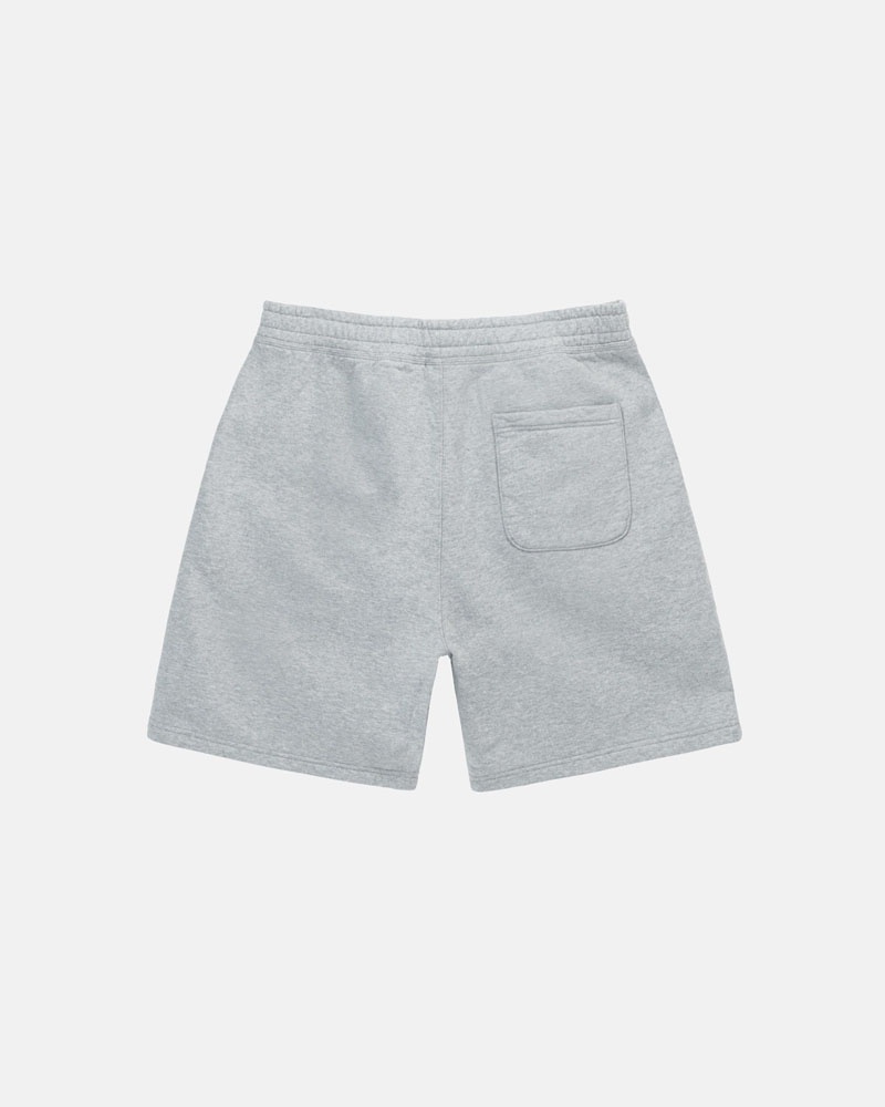 Grey Stüssy Stock Logo Sweat Shorts | USA KSXOUL390