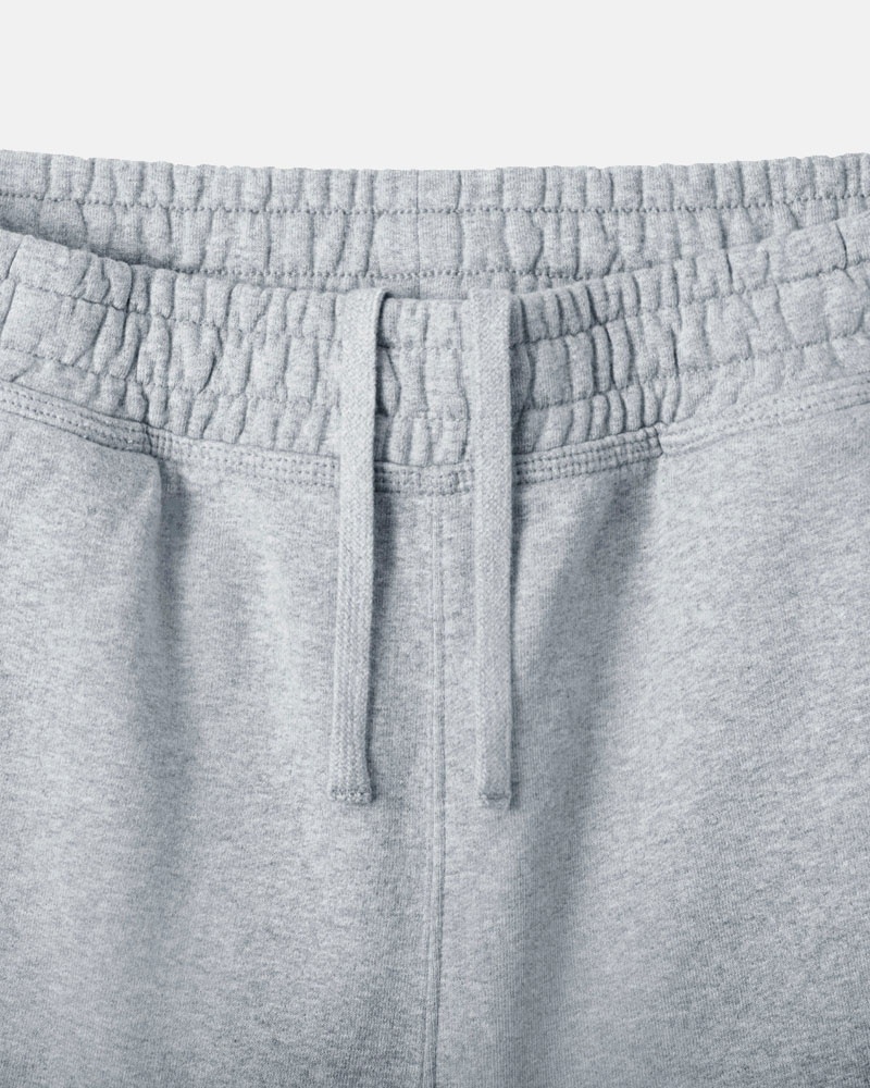 Grey Stüssy Stock Logo Sweat Shorts | USA KSXOUL390