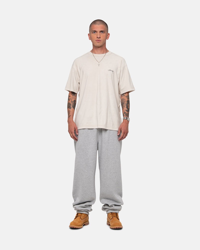 Grey Stüssy Stock Logo Sweatpants | USA CALPKW196