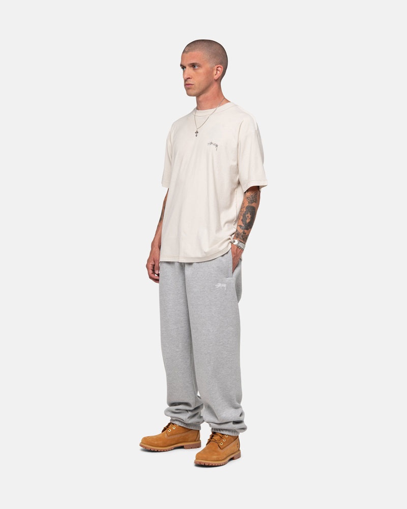 Grey Stüssy Stock Logo Sweatpants | USA CALPKW196