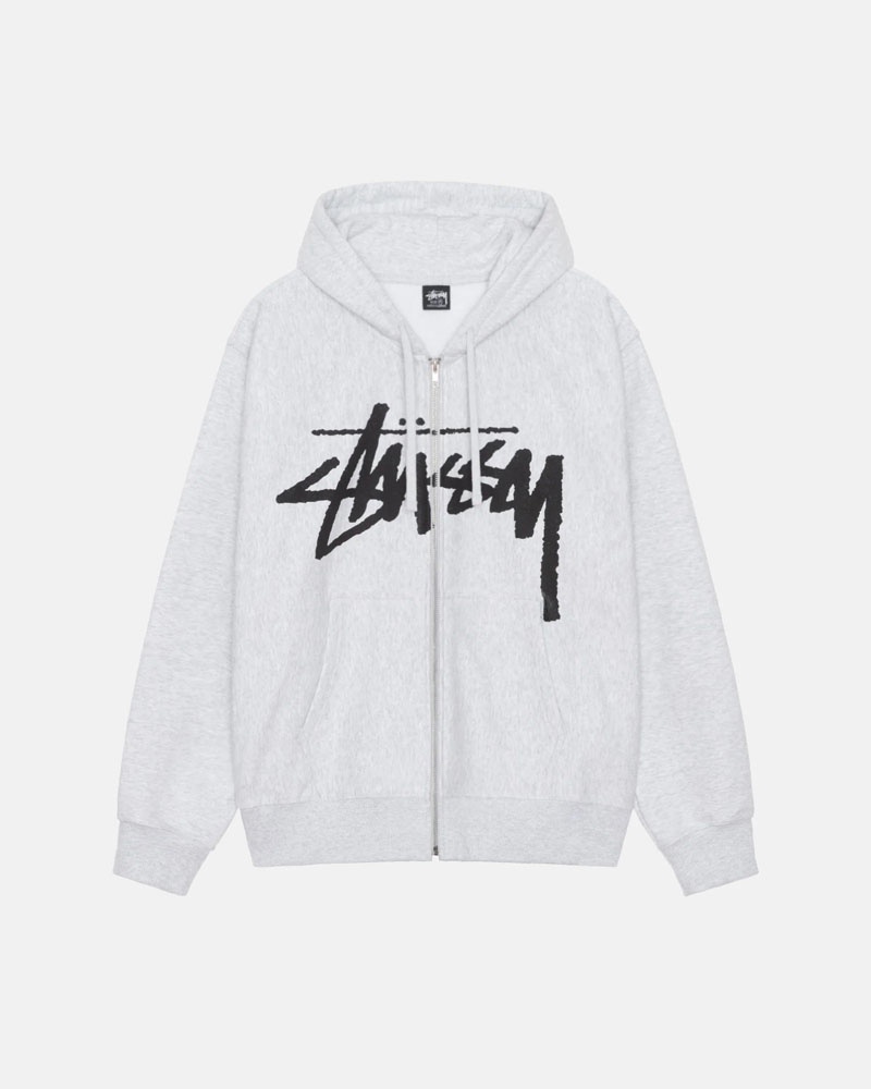 Grey Stüssy Venus Zip Hoodie | USA SPENAX867