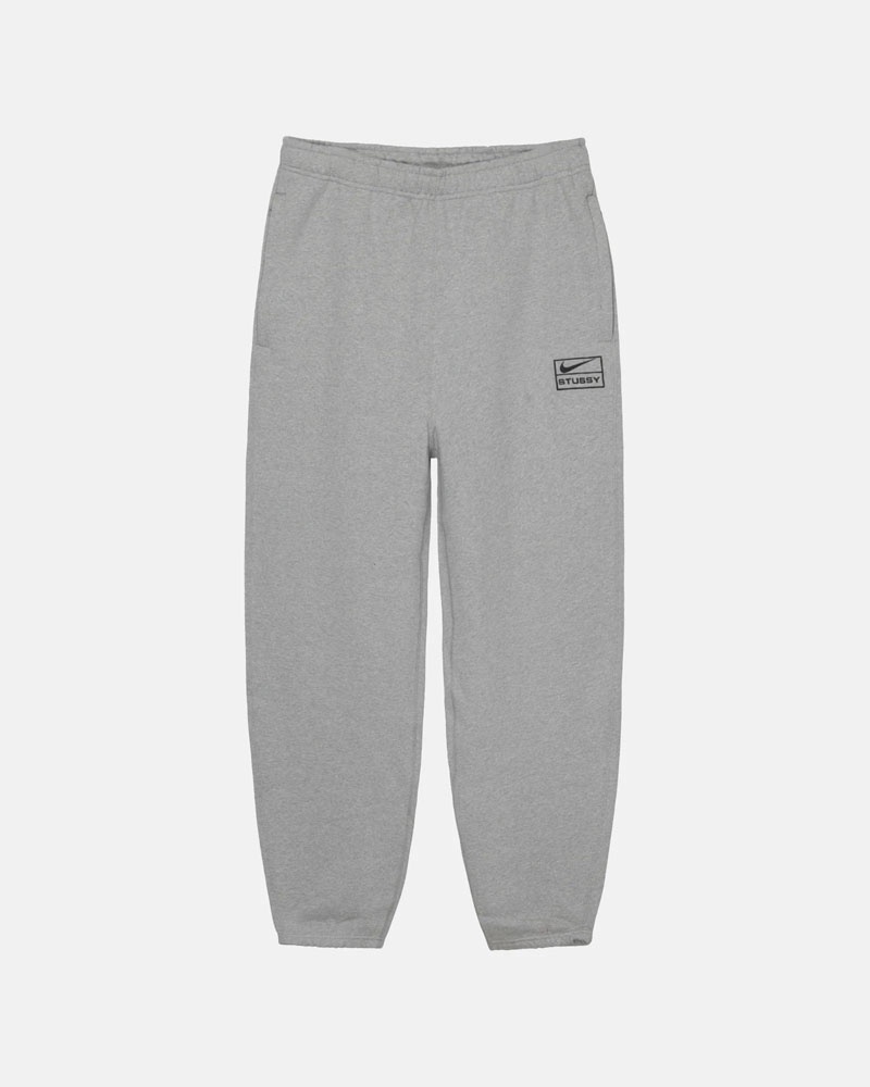 Grey Stüssy & NK Fleece Sweatpants | USA DGAFVQ875