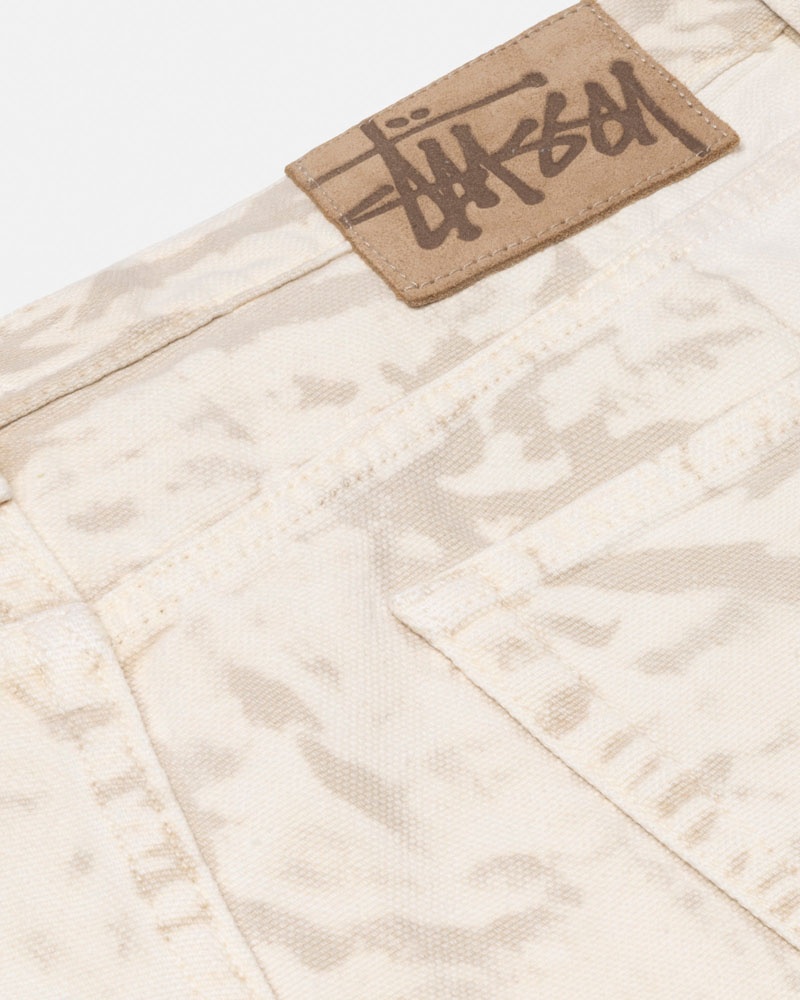 Khaki Stüssy Big OL' Jean Distressed Canvas Jeans | USA VSEXPH832