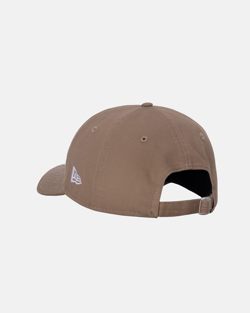 Khaki Stüssy New Era 9Twenty SS Link Strapback Caps | USA BZYXNQ537