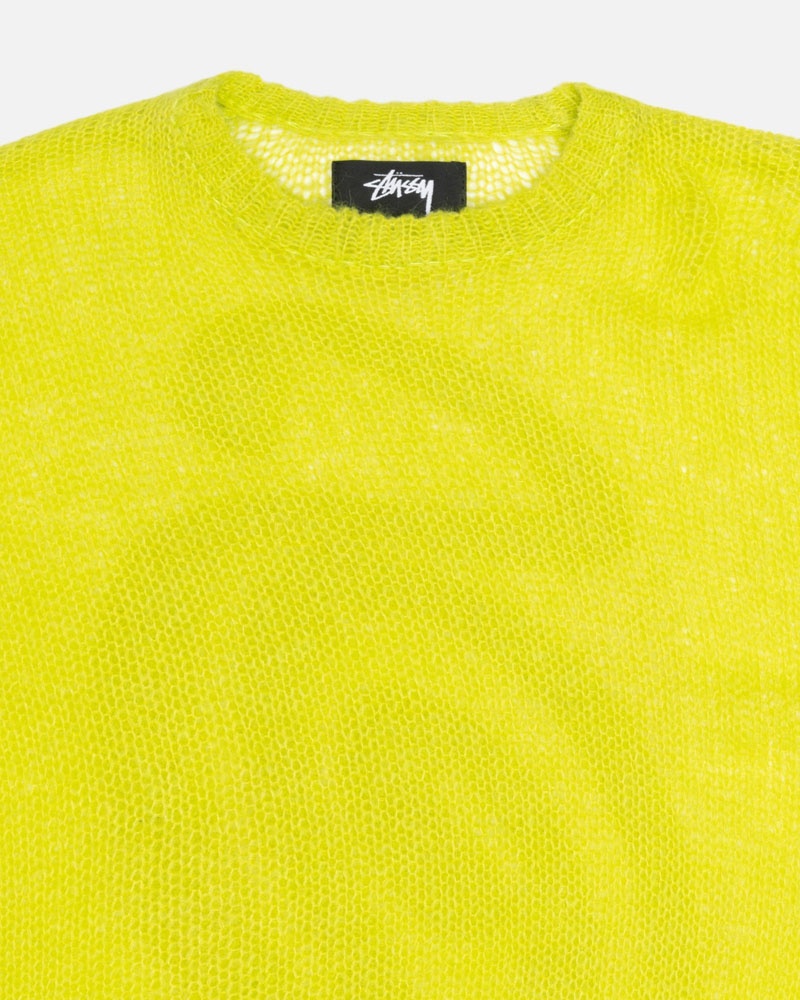 Light Green Stüssy S Loose Knit Sweater | USA SXKFZU984