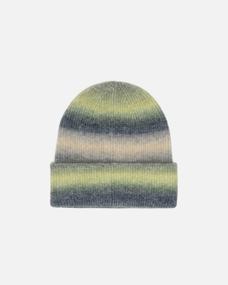 Multicolor Stüssy Cuff Spray Stripe Beanie | USA BQGJUV937