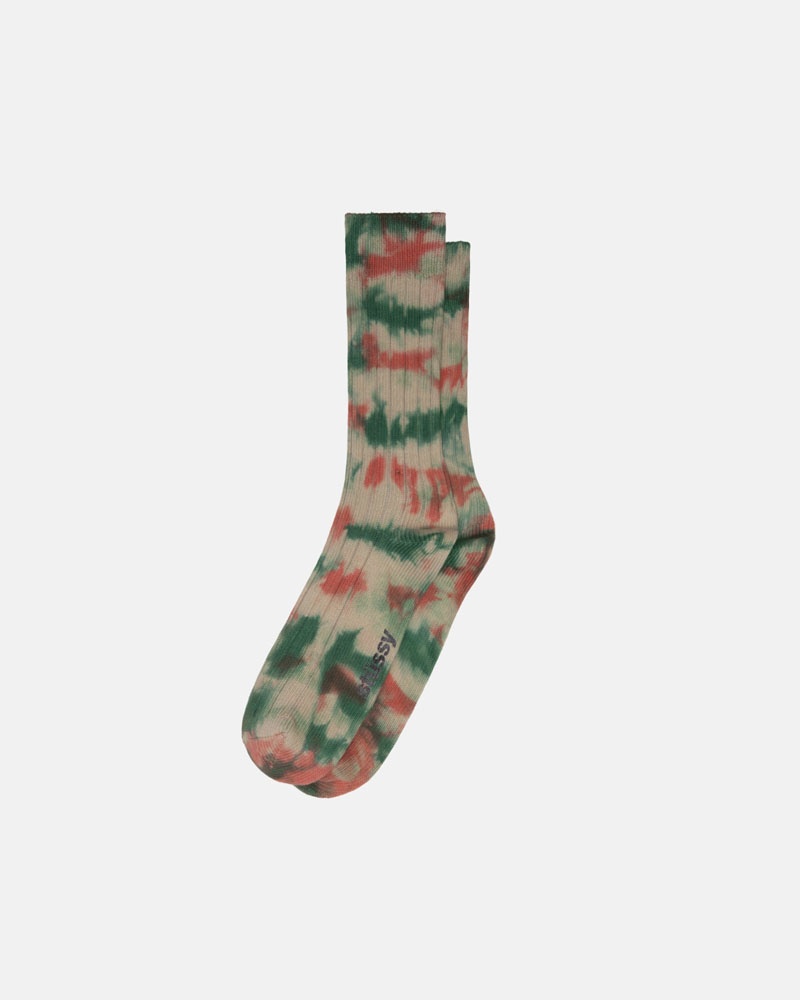 Multicolor Stüssy Multi Dyed Ribbed Socks | USA KSDIQB810