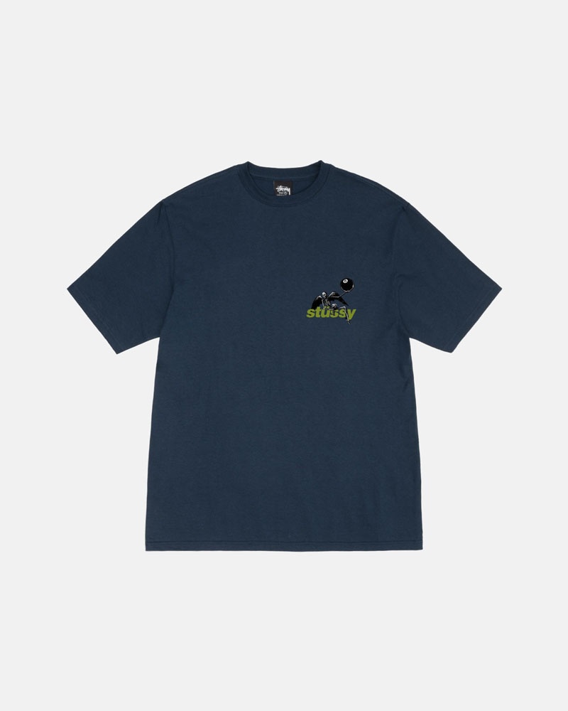 Navy Stüssy Apocalypse T-Shirts | USA AUVCMZ125