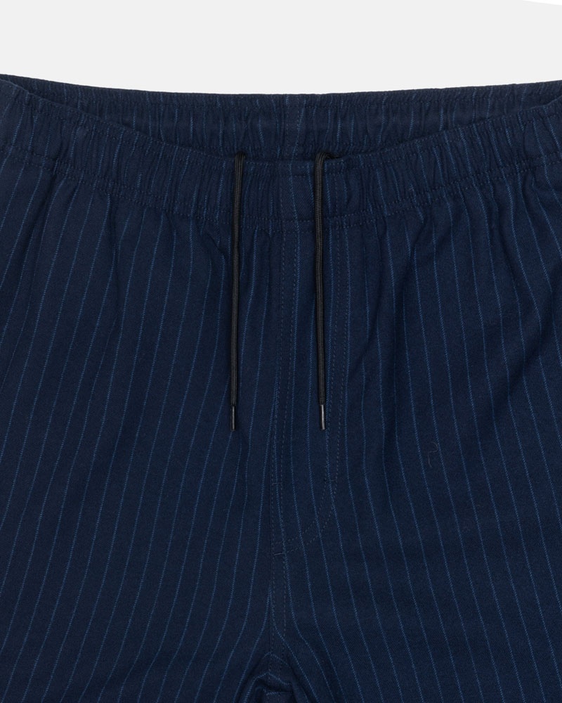 Navy Stüssy Beach Wool Stripe Pants | USA POWDRK082