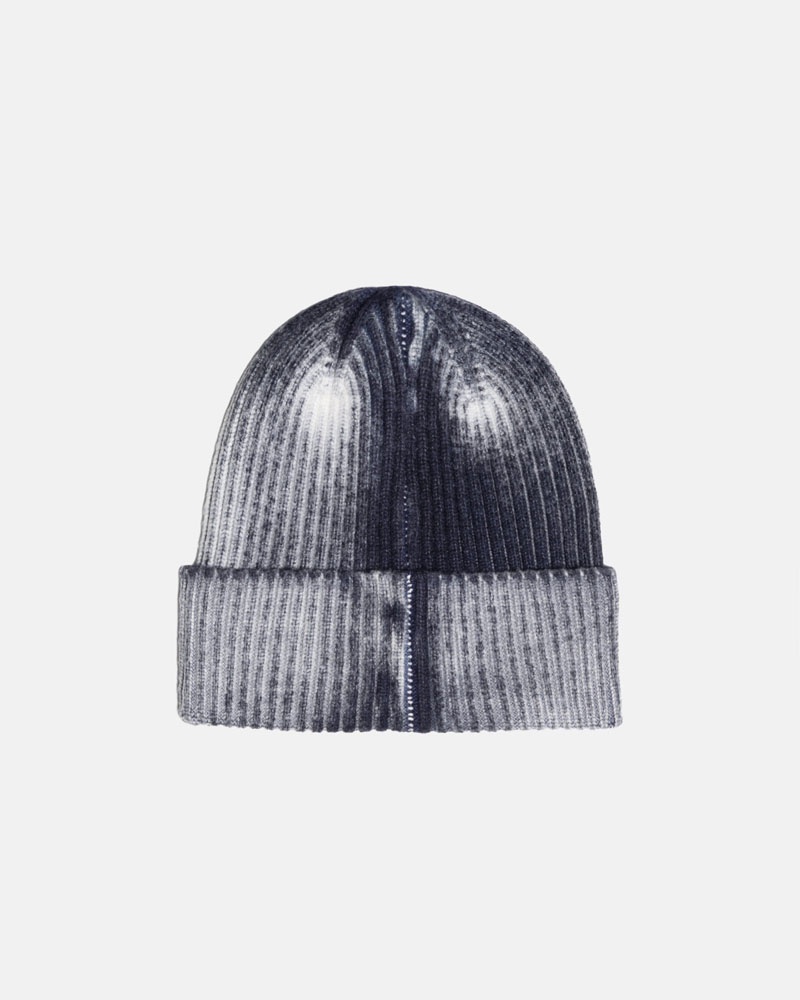 Navy Stüssy Cuff Workgear Spray Beanie | USA RNGMBW703