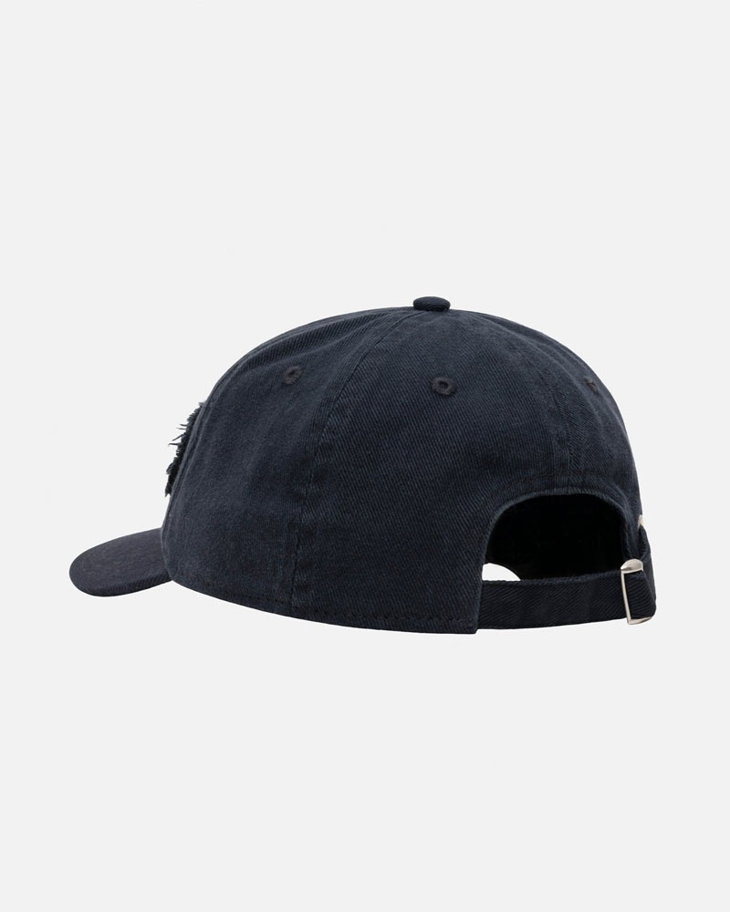 Navy Stüssy Low Pro Copyright Applique Strapback Caps | USA AXQUTW241