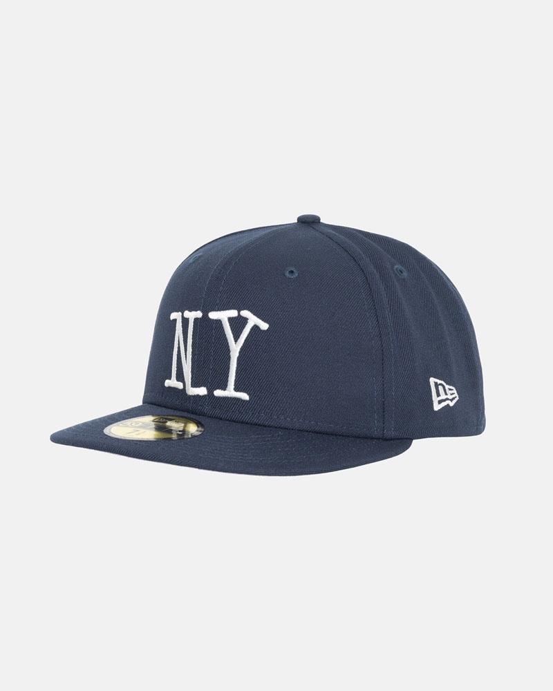 Navy Stüssy New Era 59Fifty NY Caps | USA LUXMTC836