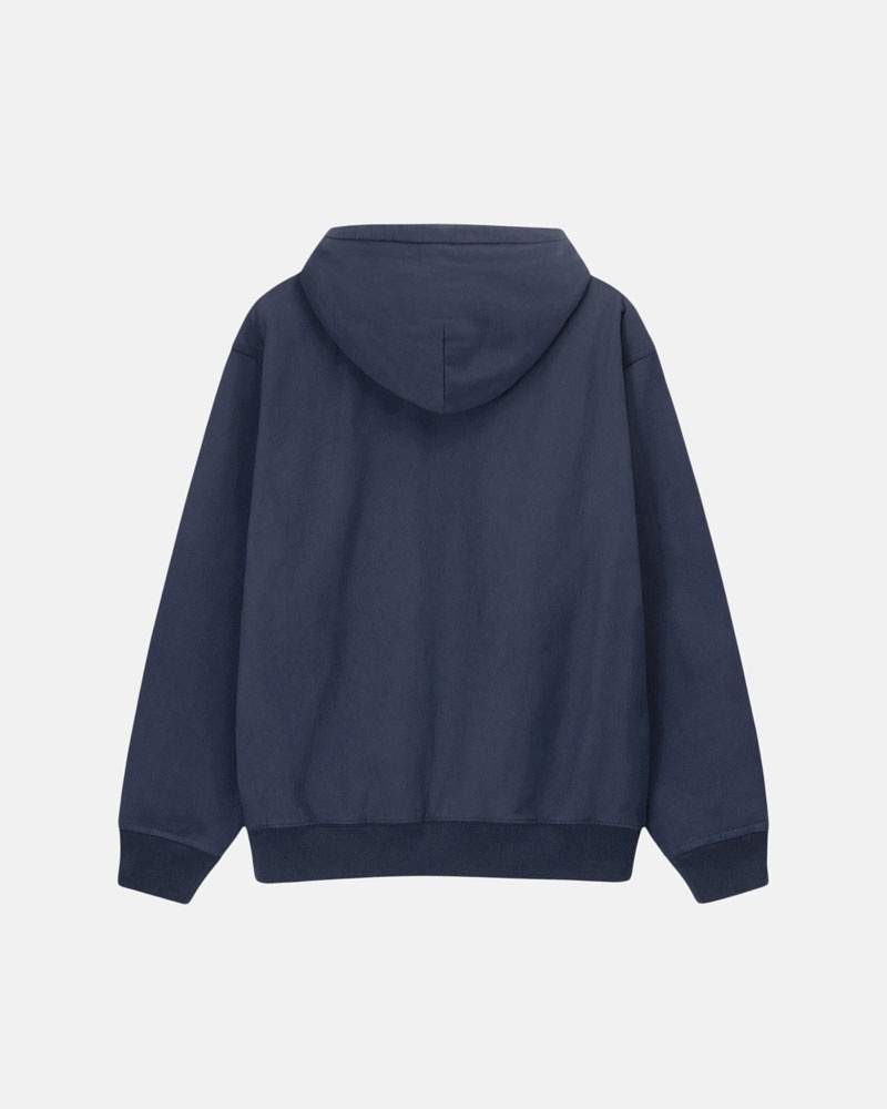 Navy Stüssy Stock Logo Hoodie | USA GEMHDP452