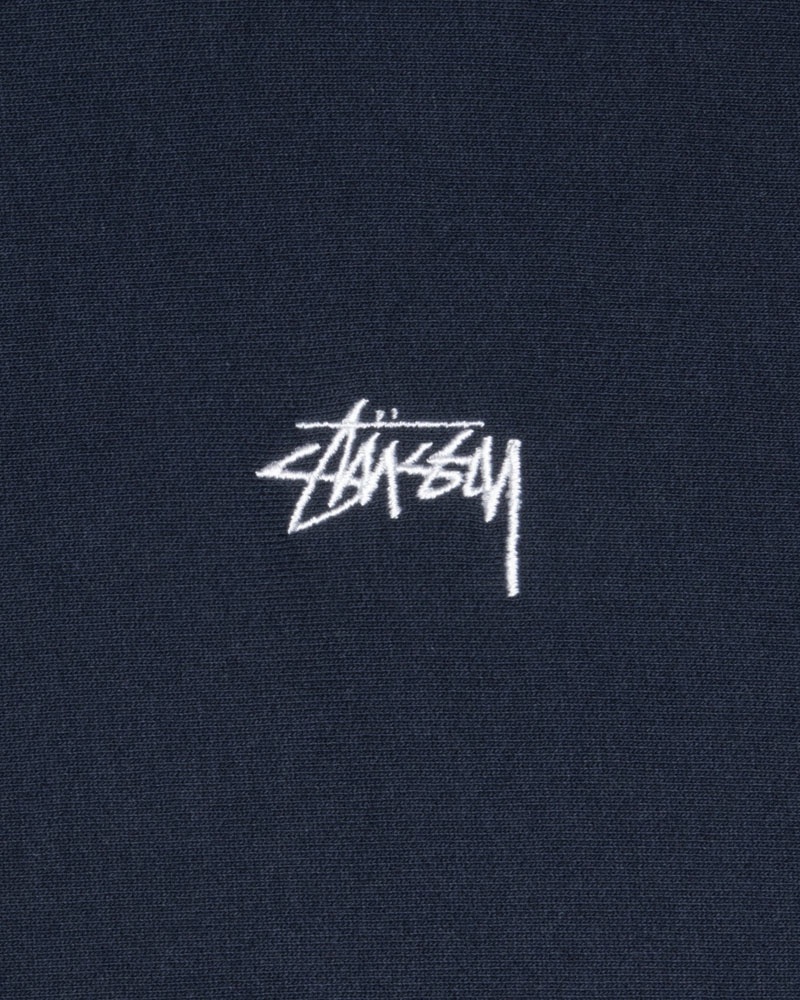 Navy Stüssy Stock Logo Hoodie | USA GEMHDP452