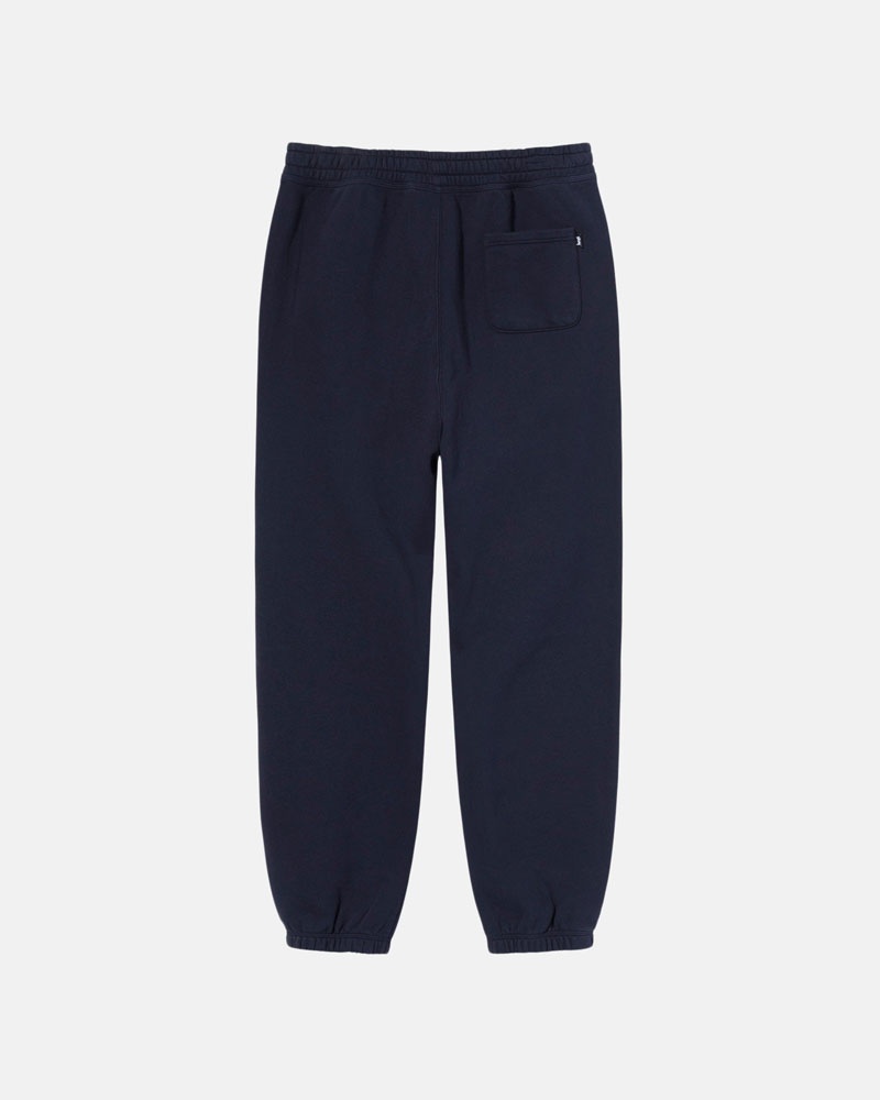 Navy Stüssy Stock Logo Sweatpants | USA XYZGHJ740