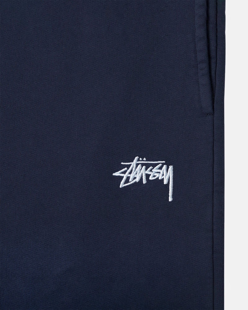 Navy Stüssy Stock Logo Sweatpants | USA XYZGHJ740