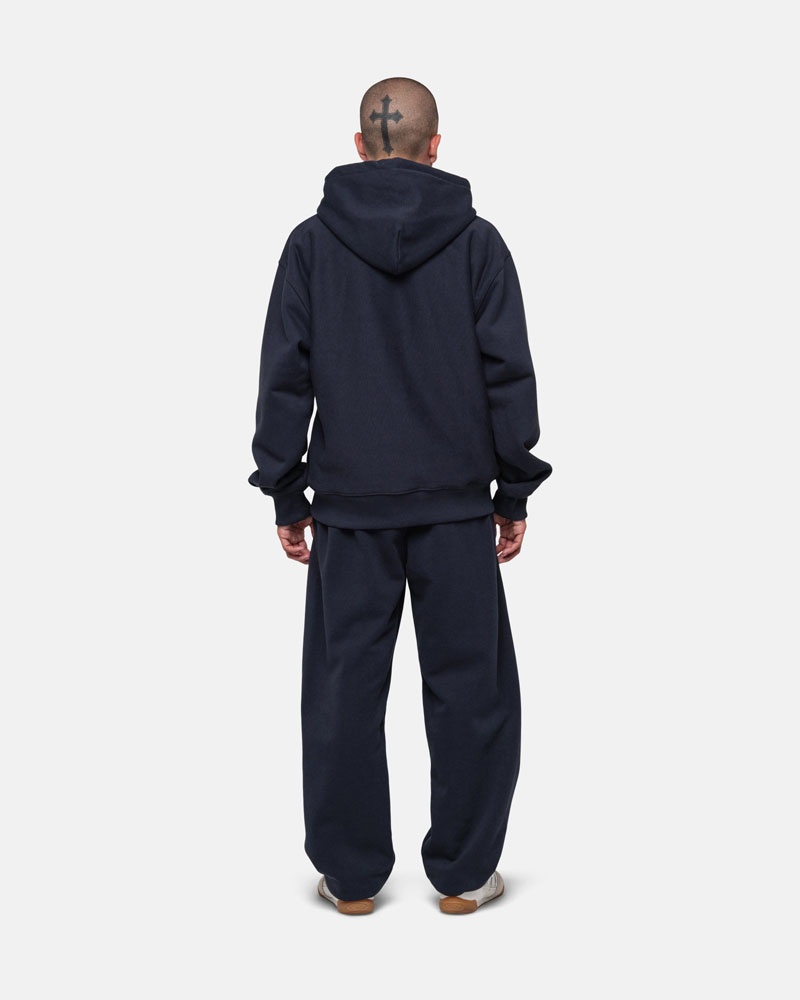 Navy Stüssy Stock Logo Sweatpants | USA XYZGHJ740