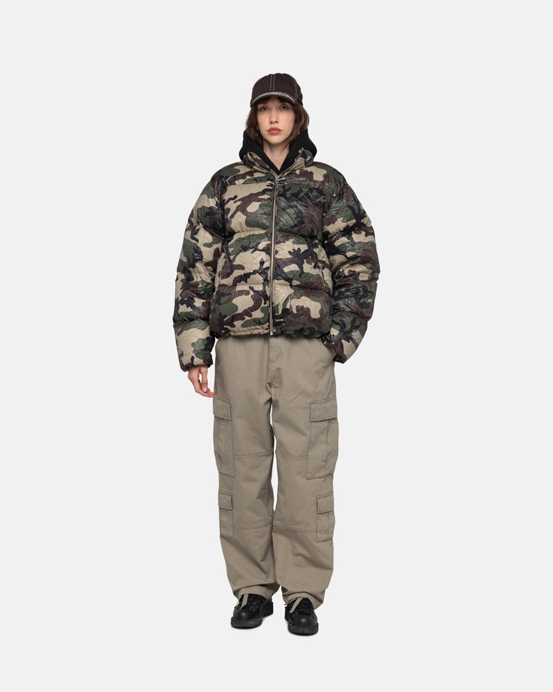 Olive Stüssy Surplus Cargo Ripstop Pants | USA XZQARB306