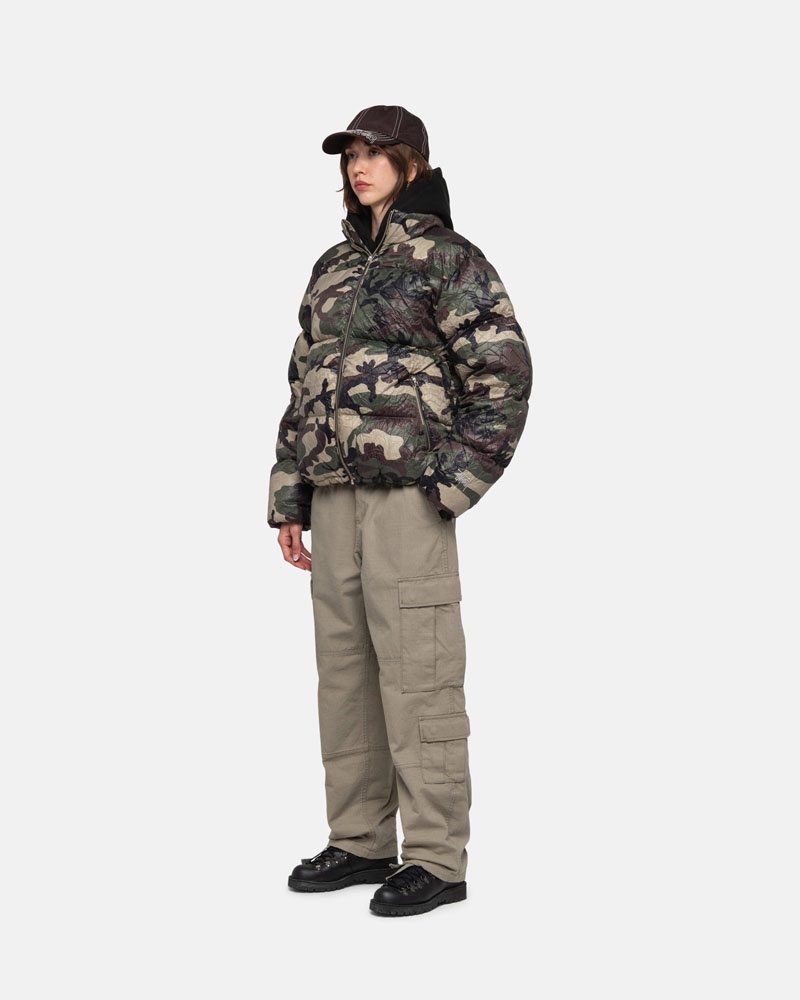 Olive Stüssy Surplus Cargo Ripstop Pants | USA XZQARB306