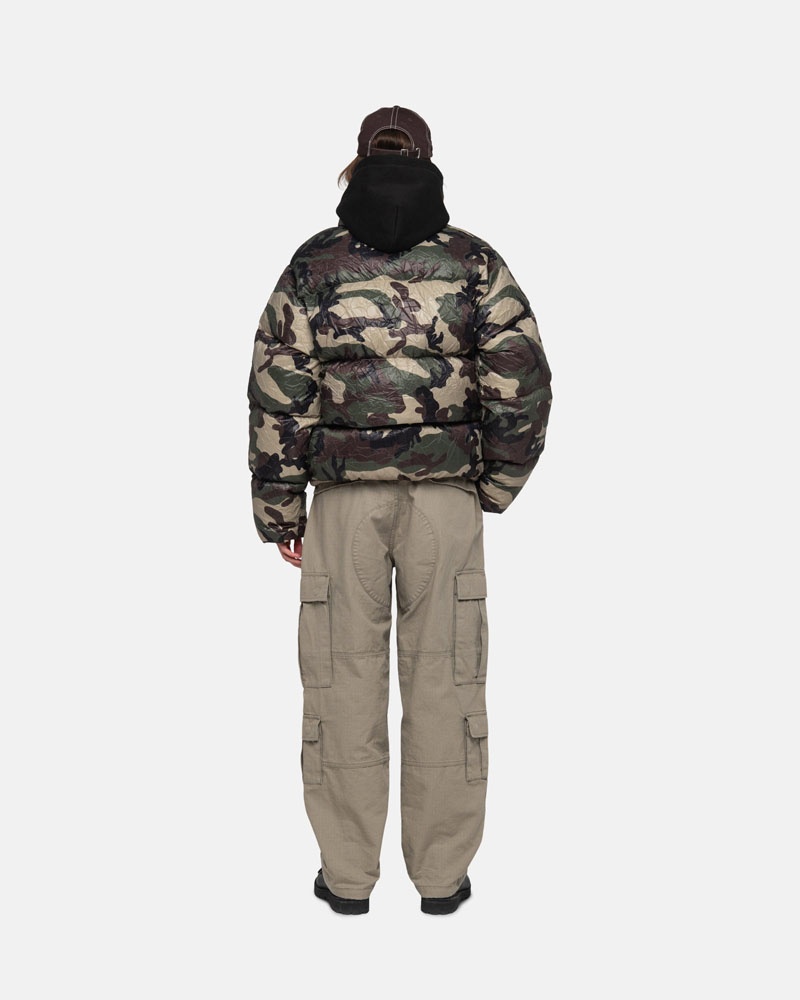 Olive Stüssy Surplus Cargo Ripstop Pants | USA XZQARB306