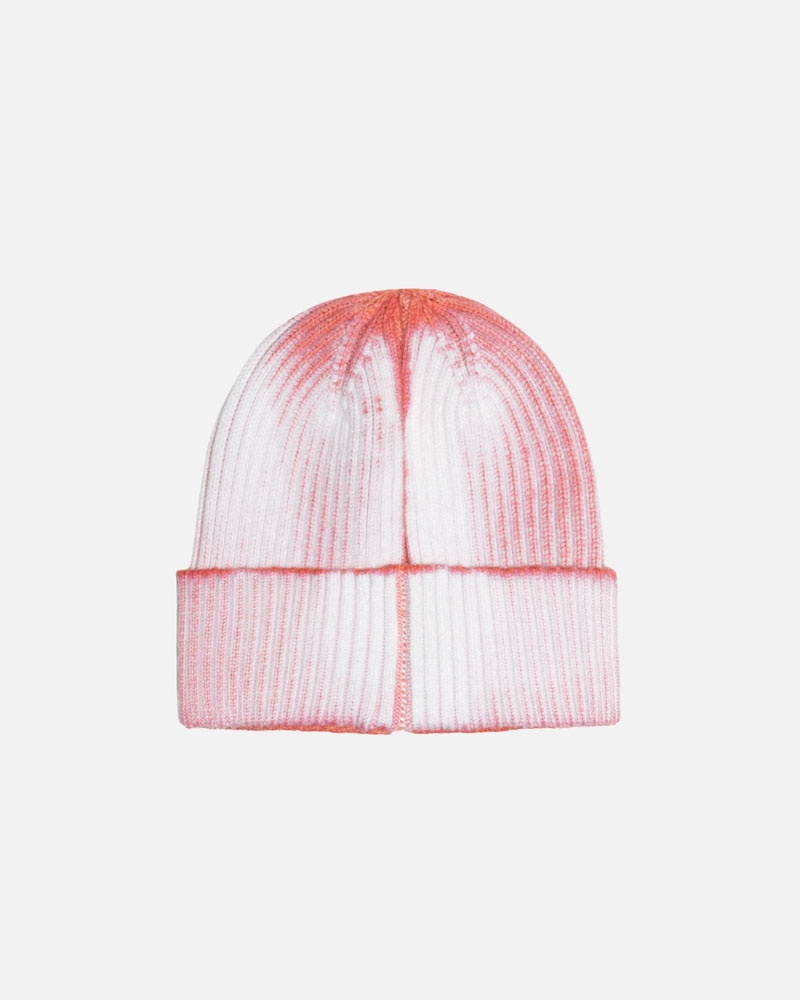 Orange Stüssy Cuff Workgear Spray Beanie | USA ZUYVRK045