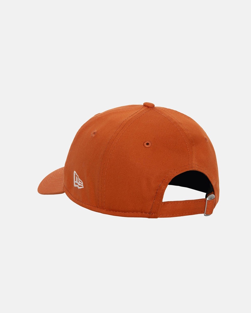 Orange Stüssy New Era 9Twenty Basic Strapback Caps | USA APCGFS716