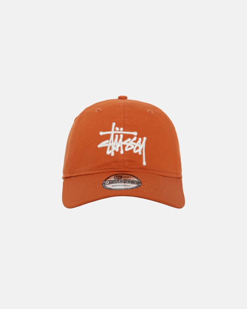 Orange Stüssy New Era 9Twenty Basic Strapback Caps | USA APCGFS716