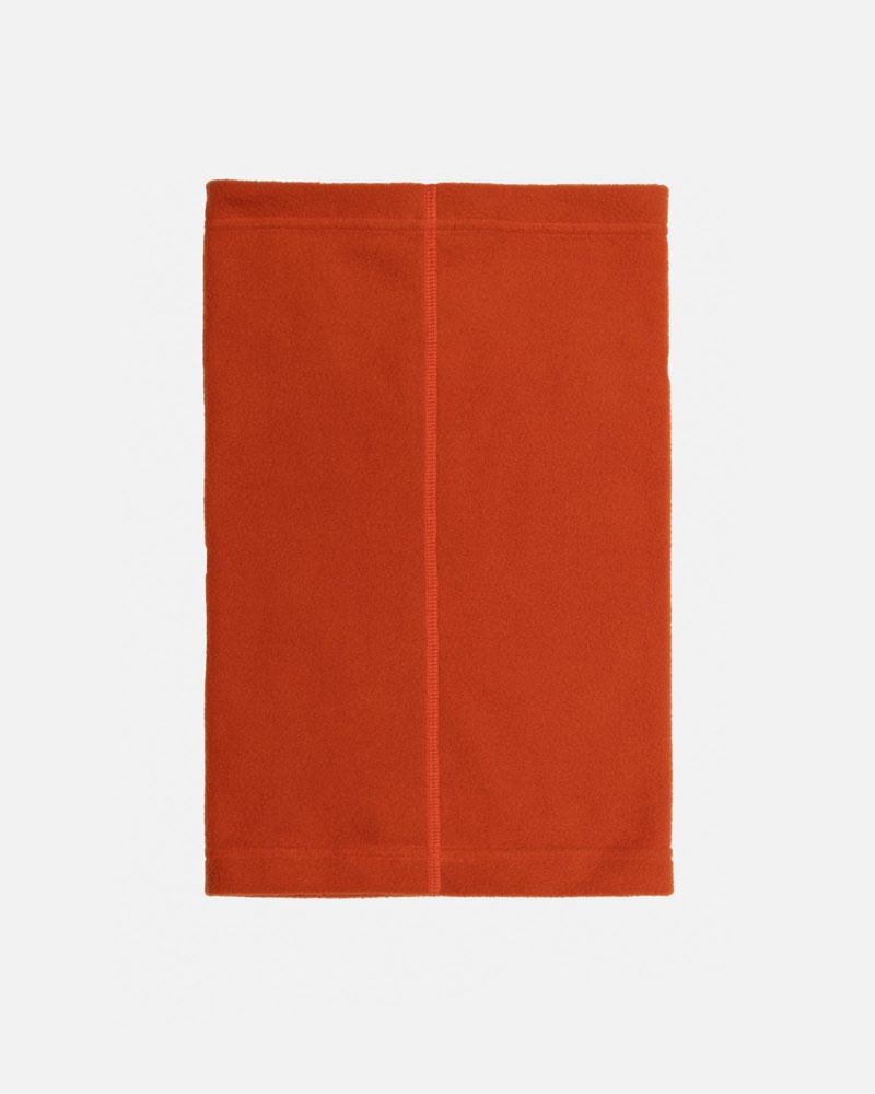 Orange Stüssy Polar Fleece Neck Warmer Scarf | USA DOEVSA390