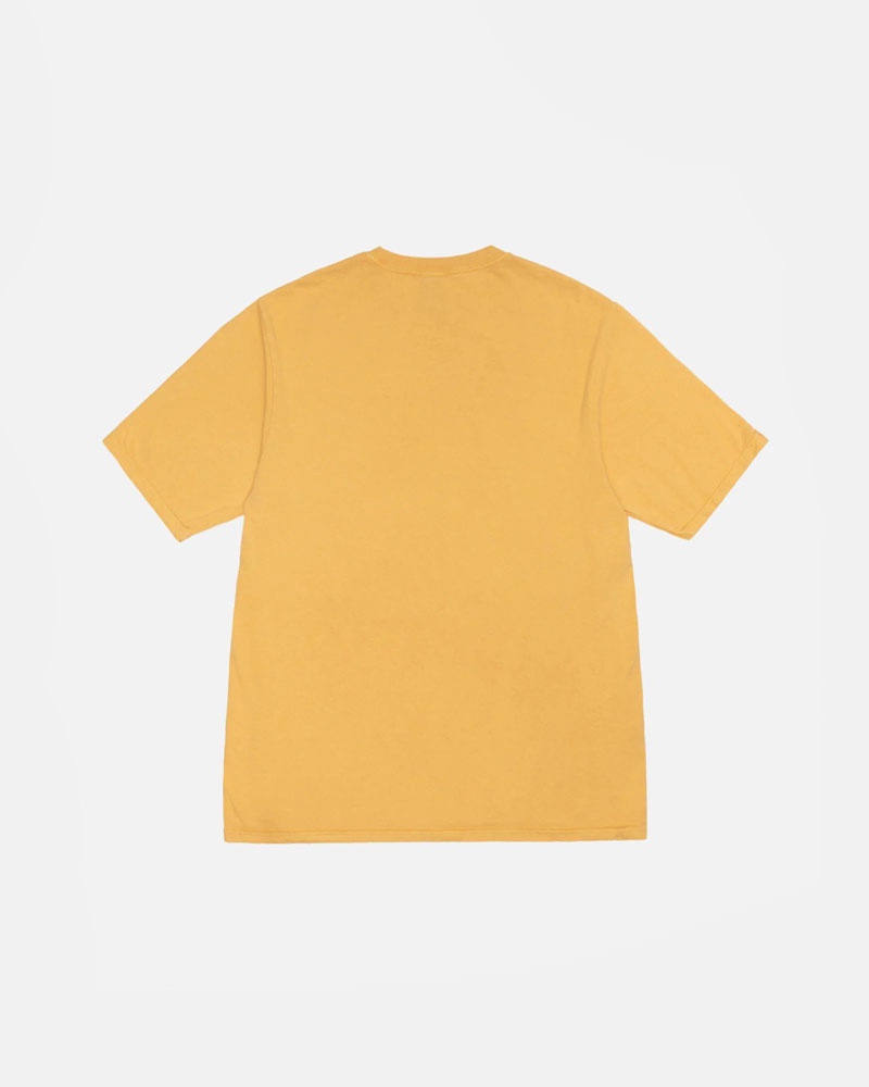 Orange Stüssy Small Stock Honey Pigment Dyed T-Shirts | USA TPYQMU251