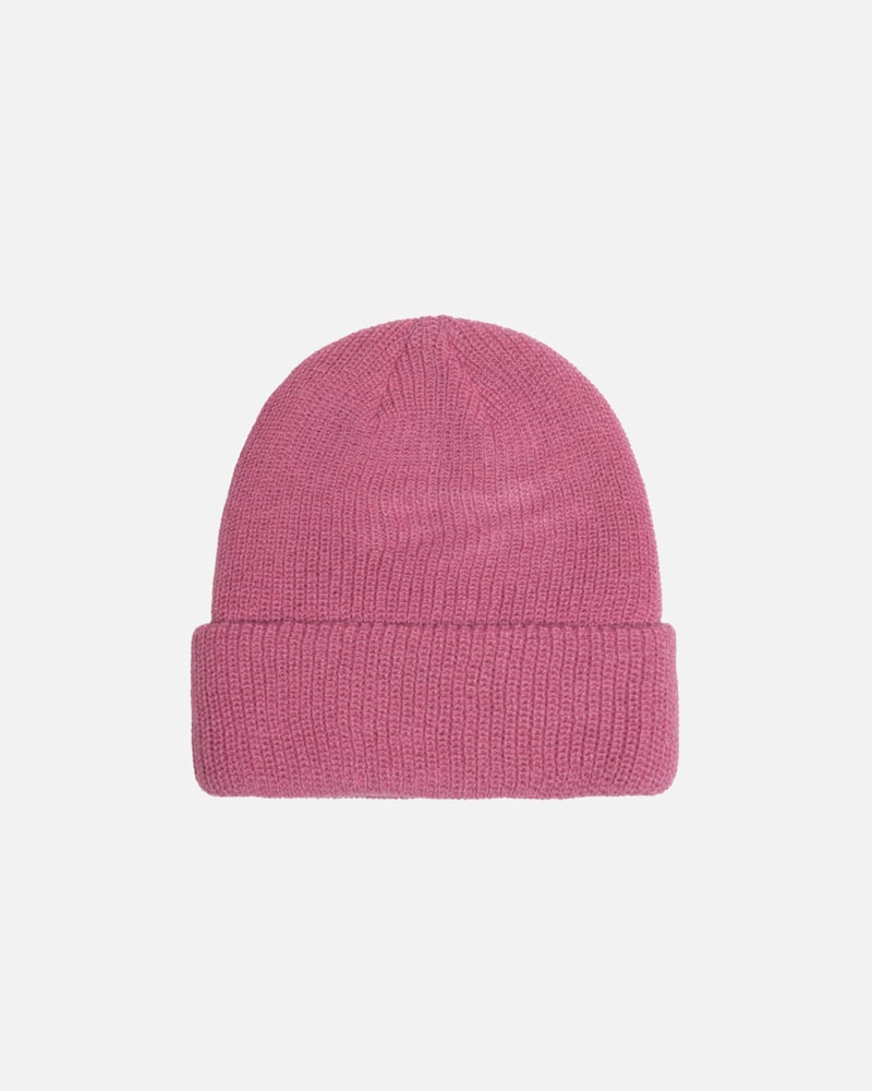 Pink Stüssy Cuff Basic Beanie | USA CSDHZM580