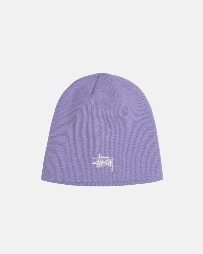 Purple Stüssy Skullcap Basic Beanie | USA IQNCFG890