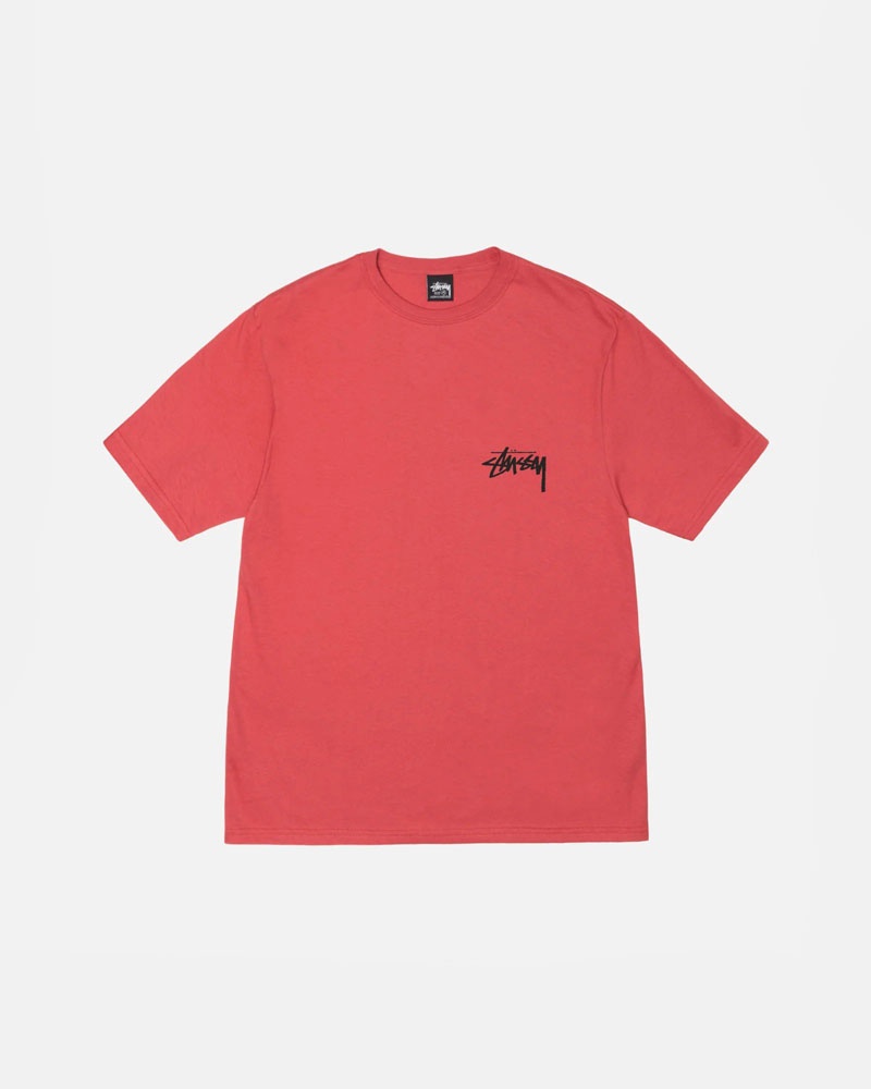 Red Stüssy Flower Bomb T-Shirts | USA ODAVWS829