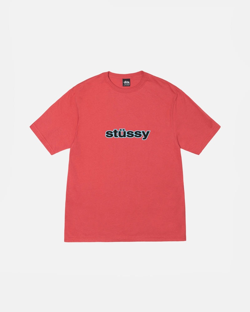 Red Stüssy SS-Link T-Shirts | USA WLYKZP714