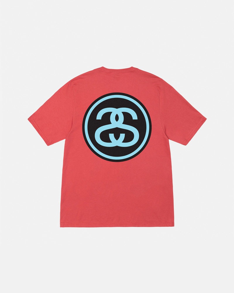 Red Stüssy SS-Link T-Shirts | USA WLYKZP714