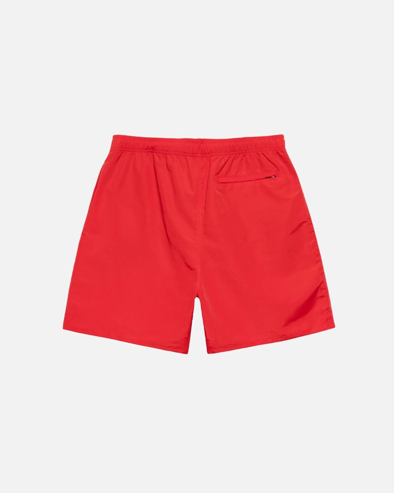 Red Stüssy SS-Link Water Shorts | USA VTHNFC260