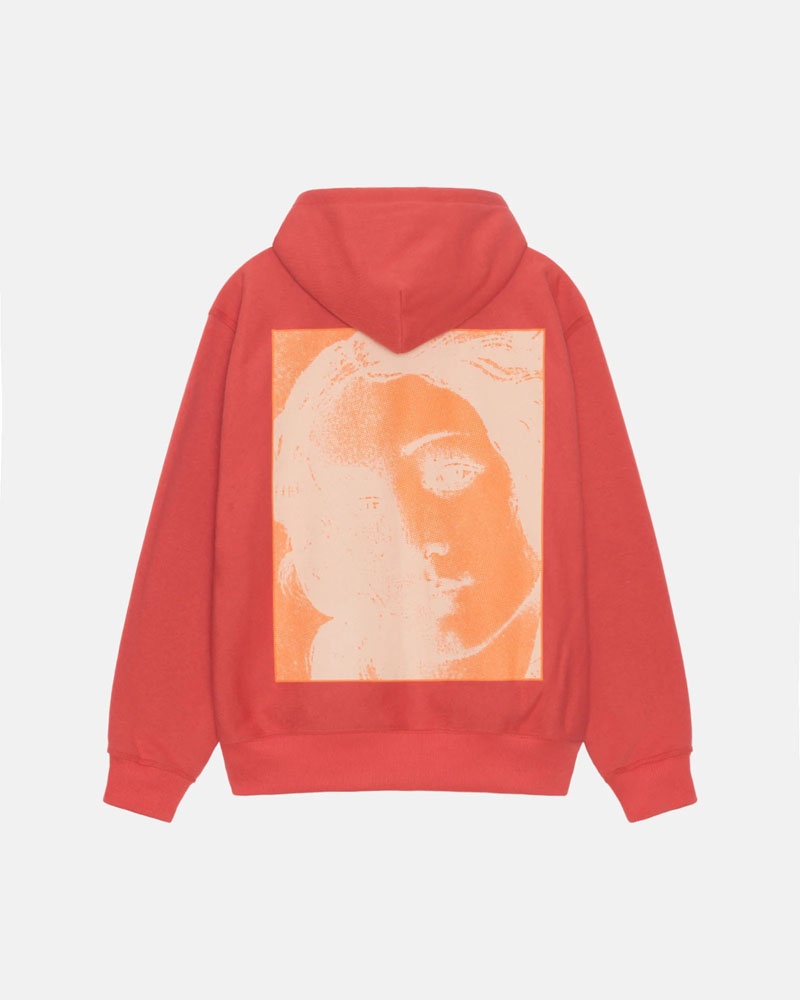 Red Stüssy Venus Zip Hoodie | USA YCMPIR680