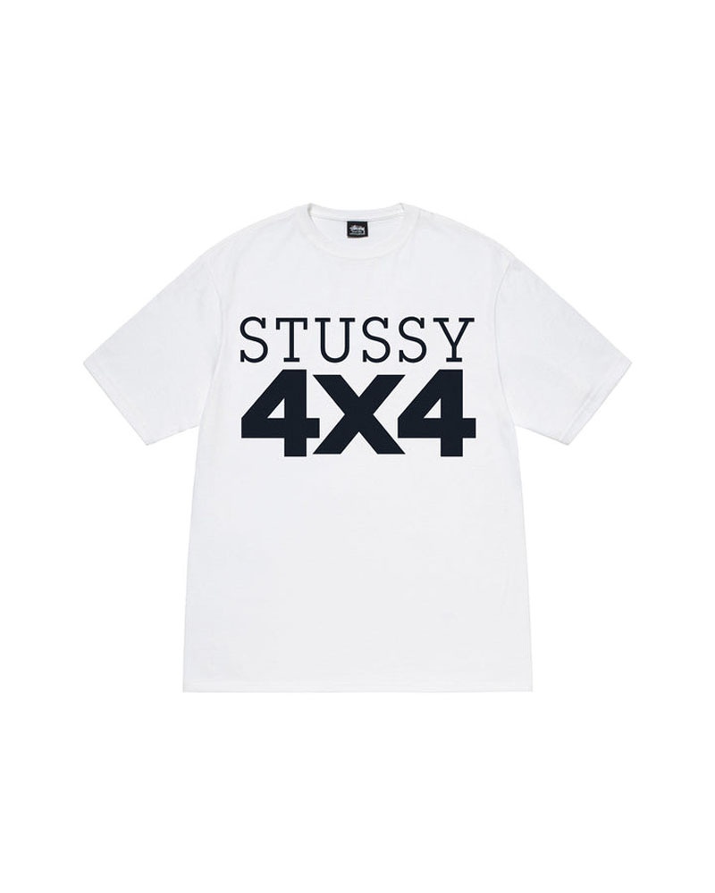 White Stüssy 4x4 T-Shirts | USA ORTXCU427