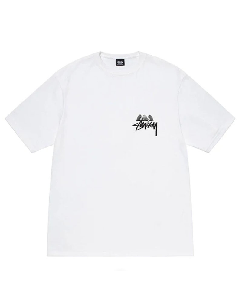 White Stüssy Angel T-Shirts | USA MWPSXF251