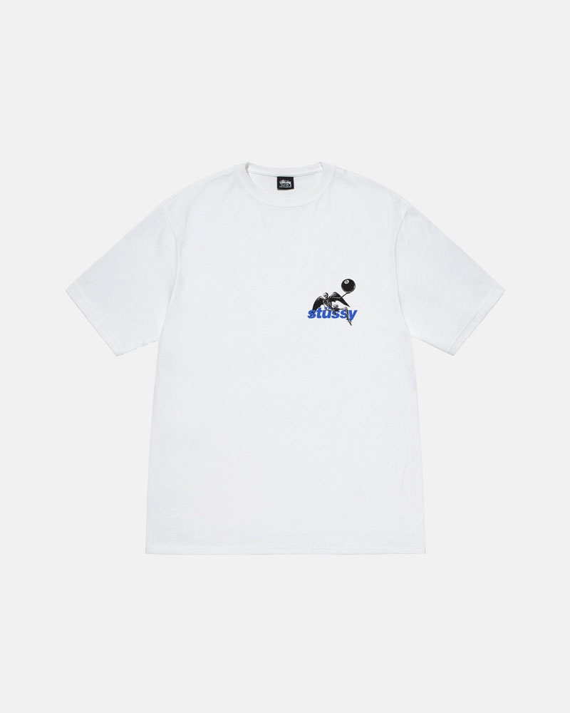 White Stüssy Apocalypse T-Shirts | USA JWTVUH042