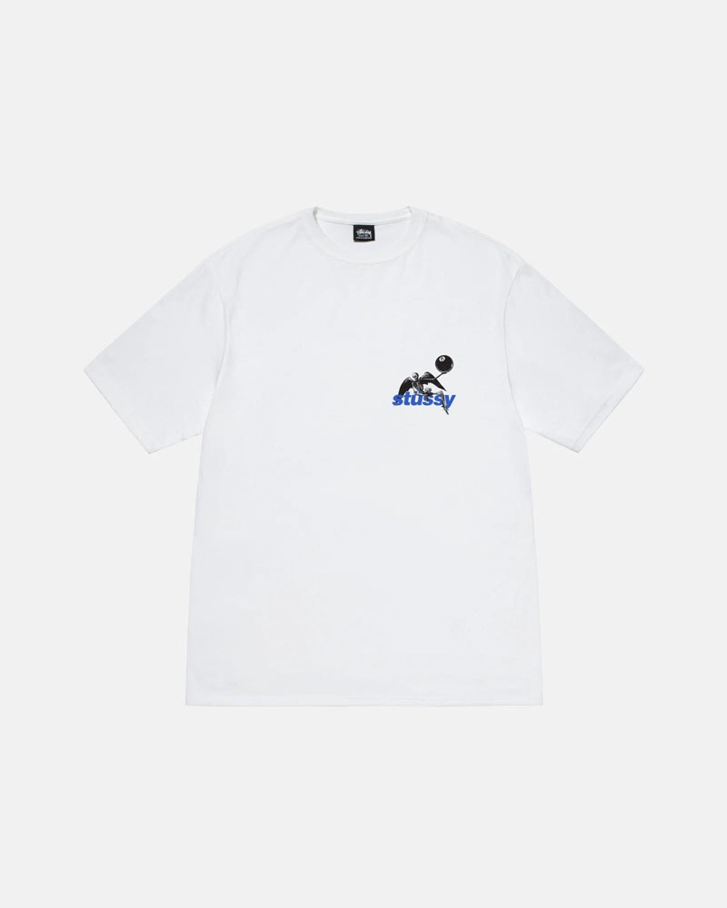 White Stüssy Apocalypse T-Shirts | USA KQVWJX486