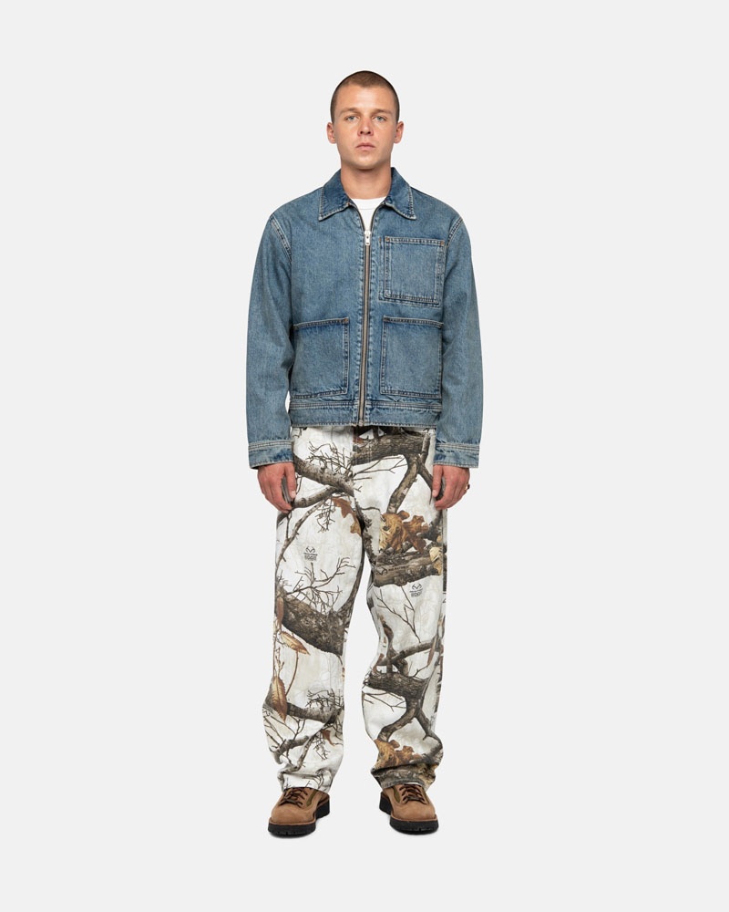 White Stüssy Big OL' Jean Realtree Edge Jeans | USA HIFGVJ310