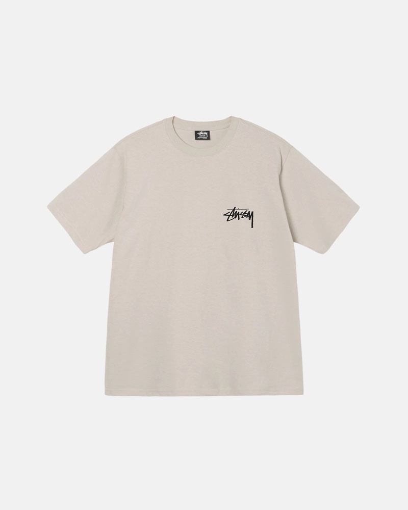 White Stüssy Diced Out Off T-Shirts | USA YEKVJI479