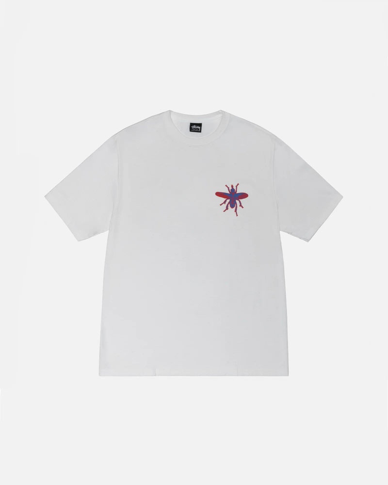 White Stüssy Housefly T-Shirts | USA YKZODF742