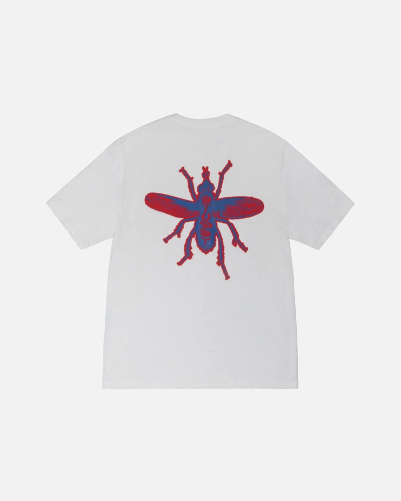 White Stüssy Housefly T-Shirts | USA YKZODF742