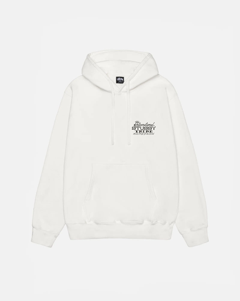 White Stüssy IST Pigment Dyed Hoodie | USA CSRUMB604