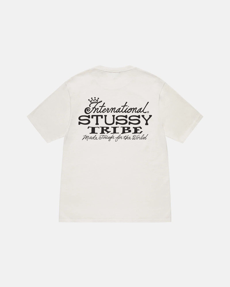 White Stüssy IST Pigment Dyed T-Shirts | USA NKWJAE408