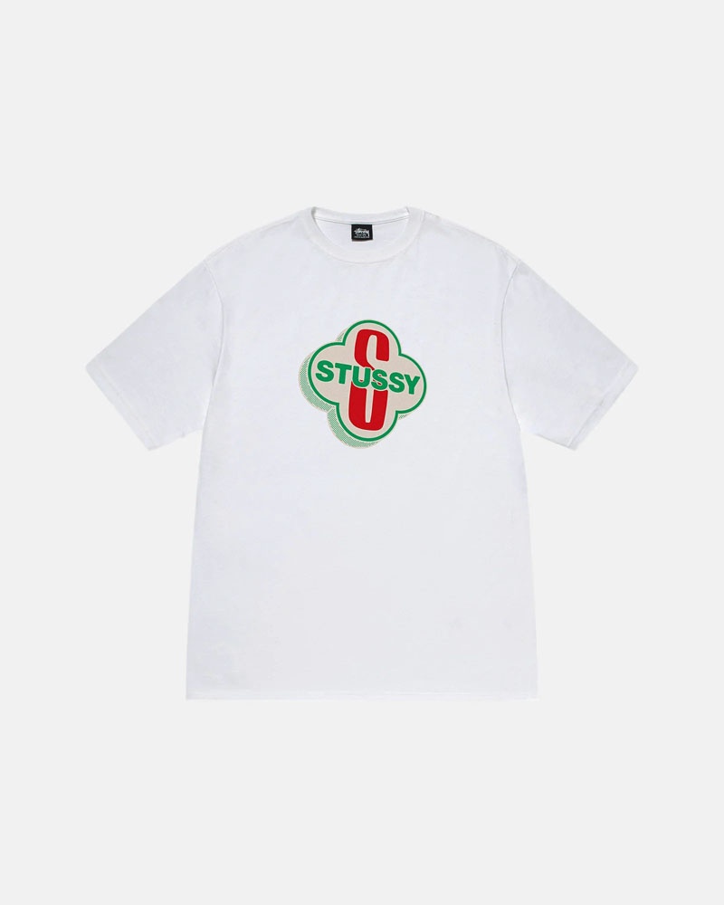 White Stüssy Motel T-Shirts | USA LXUHPS854