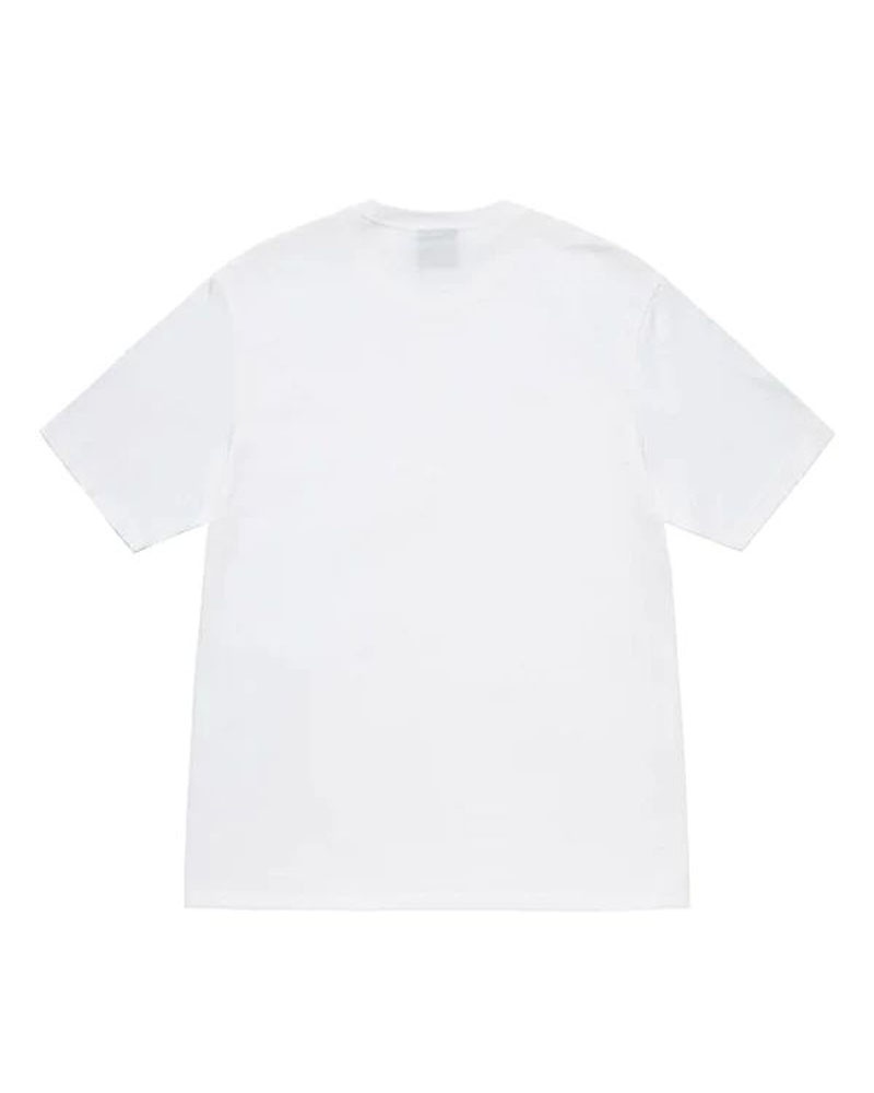 White Stüssy SS Link T-Shirts | USA CVLIXN789