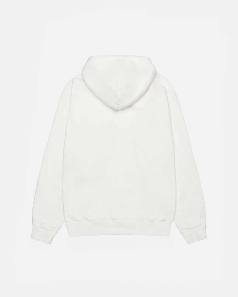 White Stüssy Star Pigment Dyed Hoodie | USA CIRSKO671