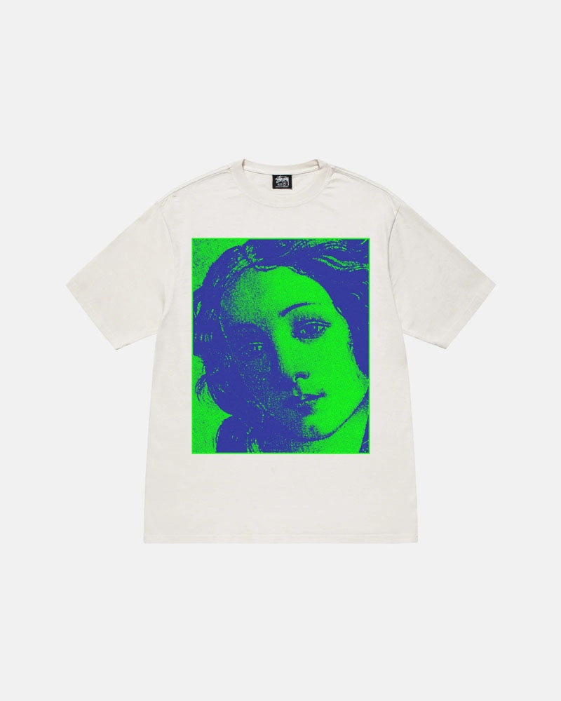 White Stüssy Venus Pigment Dyed T-Shirts | USA INTYJW706